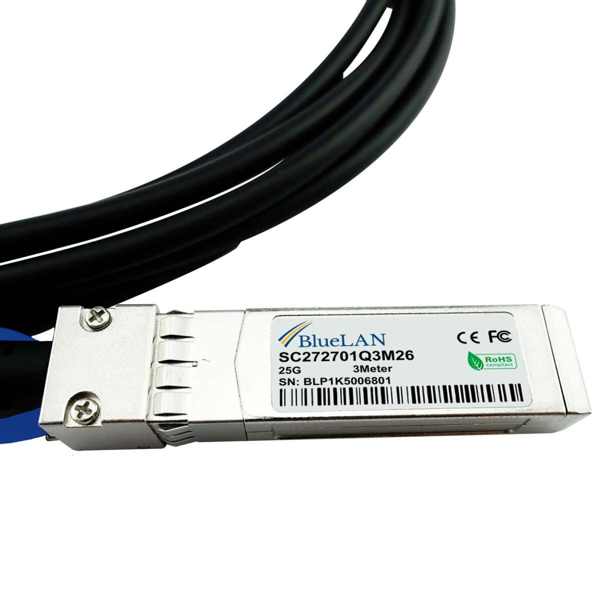 Brocade 25G-SFP28-TWX-P-50CM kompatibles BlueLAN DAC SFP28 SC272701Q0.5M30 | SFP28 DAC 0.5 Meter | SFP28 | Kompatibel DAC | DAC/AOC Kabel | BlueOptics-Shop Brocade 25G-SFP28-TWX-P-50CM kompatibles BlueLAN DAC SFP28 SC272701Q0.5M30 | SFP28 DAC 0.5 Meter | SFP28 | Kompatibel DAC | DAC/AOC Kabel | BlueOptics-Shop